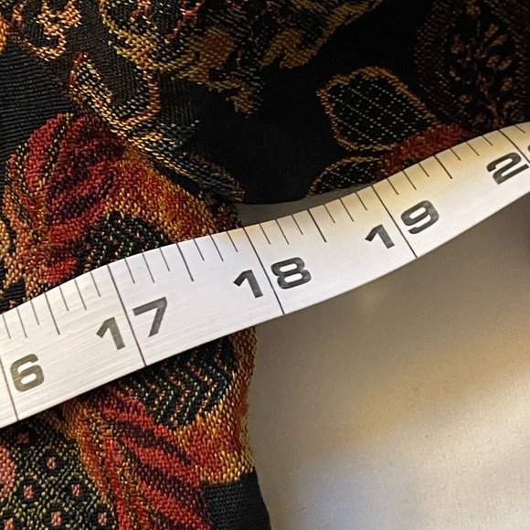 Brocade Black and Brown Floral Blazer Jacket - Picture 7 of 12